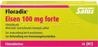 PZN-DE 07798283, Floradix Eisen 100 mg forte Filmtabletten Inhalt: 20 St