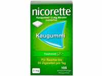PZN-DE 14417063, Nicorette Kaugummi 2 mg freshmint Inhalt: 105 St