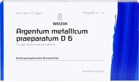 PZN-DE 01617866, Argentum metallicum Pr&auml;parat D 6 Ampullen Inhalt: 8 St