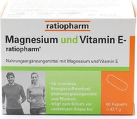 PZN-DE 03935530, Magnesium und Vitamin E ratiopharm Kapseln Inhalt: 47.7 g,