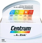PZN-DE 14170473, Centrum A-Zink Tabletten Inhalt: 123 g, Grundpreis: &euro; 240,41 /