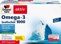 PZN-DE 16588550, Doppelherz Omega-3 Seefisch&ouml;l 1000 Kapseln Inhalt: 349.7 g,