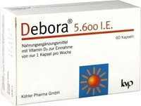 PZN-DE 13168037, Debora 5.600 I.E. Kapseln Inhalt: 28.8 g, Grundpreis: &euro; 675,- /