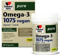 PZN-DE 17261503, Doppelherz Omega-3 1075 vegan pure Kapseln Inhalt: 61.2 g,