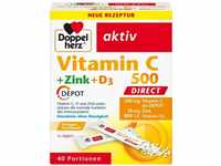 PZN-DE 18096621, Doppelherz Vitamin C 500 + Zink + D3 Depot Direct Pel. Pellets