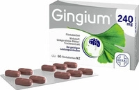 PZN-DE 14171219, Gingium 240 mg Filmtabletten Inhalt: 60 St
