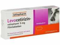 PZN-DE 15197735, Levocetirizin-ratiopharm 5 mg Filmtabletten Inhalt: 20 St