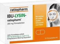 PZN-DE 16204704, IBU-LYSIN-ratiopharm 293 mg Filmtabletten Inhalt: 10 St