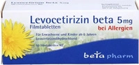 PZN-DE 16006252, Levocetirizin beta 5 mg Filmtabletten Inhalt: 50 St