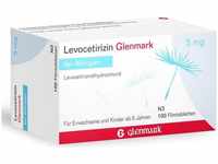 PZN-DE 03344450, Levocetirizin Glenmark 5 mg Filmtabletten Inhalt: 100 St