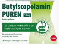 PZN-DE 17606557, Butylscopolamin PUREN 10 mg Tabletten &Uuml;berzogene Tabletten Inhalt: