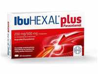 PZN-DE 18334434, IbuHEXAL plus Paracetamol 200 mg/500 mg Filmtabletten Inhalt: 20 St