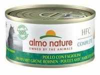 Sparpaket: 24x70g Almo Nature HFC Complete Huhn mit grünen Bohnen Katzenfutter...