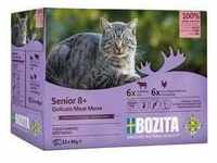 12x 85g Bozita Häppchen in Soße Senior Mixpaket Katzenfutter nass