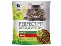 650g Perfect Fit Natural Vitality Adult 1+ Rind und Huhn Katzenfutter trocken