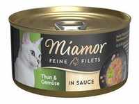 24x85g Miamor Feine Filets in Soße Thunfisch & Gemüse Katzenfutter nass