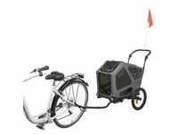 TRIXIE Fahrrad-Anhänger S41,5x59x78/130cm, grau/salbei grau/salbei Hund