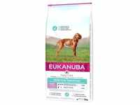 12kg Eukanuba Puppy Sensitive Digestion mit Huhn & Pute Hundefutter trocken zum