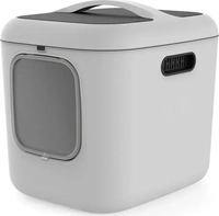 MyPet BIALA Katzentoilette XL - grau (Katzenfutter) Wei&szlig;