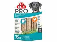 2x35 Stück 8in1 Pro Dental Twisted Sticks für kleine Hunde Huhn Hundesnacks
