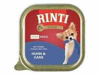 6x100g Gold Mini, Huhn & Gans RINTI Hundefutter nass