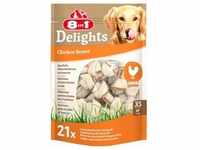 252g 8in1 Delights Kauknochen Huhn XS (21 Stück) Hundesnacks
