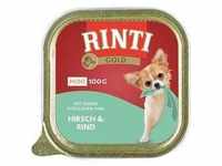 6x100g Gold Mini, Hirsch & Rind RINTI Hundefutter nass