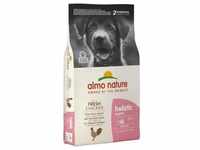 12kg Holistic: Puppy Huhn & Reis Medium Almo Nature Hundefutter Trocken - 1kg...