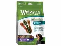 Whimzees Wellness Toothbrush Größe XS für Hunde (48 Stück) Hundesnacks