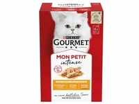 24x 50g Mixpaket Gourmet Mon Petit Ente, Huhn, Truthahn Katzenfutter nass