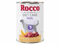 6x400g Diet Care Renal Rocco Spezialhundefutter Rind mit Hühnerherzen und...