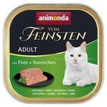 32x100g mit Pute & Kaninchen animonda Vom Feinsten Katzenfutter nass 32x100g mit Pute & Kaninchen animonda Vom Feinsten Katzenfutter nass