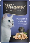 Miamor Feine Filets Pouch 6 x 100 g - Thunfisch & Calamari (Katzenfutter),