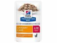 12x85g c/d Urinary Stress Huhn Hill's Prescription Diet Katzenfutter nass