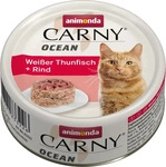 animonda Carny Ocean 12 x 80 g - Wei&szlig;er Thunfisch + Rind (Katzenfutter),...