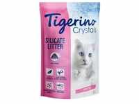 3x 5l Tigerino Crystals bunte Katzenstreu - Sensitive, parfümfrei pink