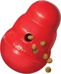 KONG Wobbler Snackball - L (L 19 x B 13 cm) (Hundefutter) Rot