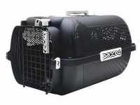 Catit Transportbox White Tiger Voyageur Black für Katzen - B 38 x T 57 x H 31...