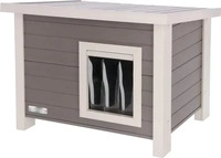 Kerbl Pet ECO-Katzenhaus Eli - L 57 x B 45 x H 43 cm (Katzenfutter) Wei&szlig;