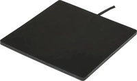 Kerbl Hobbyfarming Gummi-Heizplatte - L 24 x B 24 x H 0,7 cm Schwarz