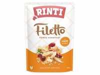 24x 100g RINTI Filetto Pouch in Jelly Huhn mit Herz Hundefutter nass