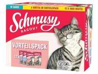 48 x 100g Schmusy Ragout in Sauce Mix Katzenfutter nass