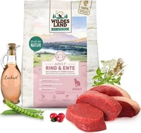 Wildes Land Cat Rind, Ente & Gartengem&uuml;se - 400 g (Katzenfutter), Grundpreis:...