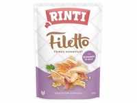 24x 100g RINTI Filetto Pouch in Jelly Huhn mit Schinken Hundefutter nass