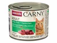24 x 200g Pute& Kaninchen animonda Carny getreidefreies Katzenfutter nass