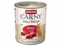 6 x 800 g animonda Carny Single Protein Adult Rind pur Katze Nassfutter