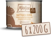 MjAMjAM Pur 6 x 200 g - saftiges H&uuml;hnchen pur (Katzenfutter), Grundpreis:...