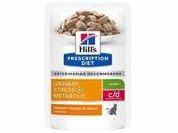 24 x 85g Hill's Prescription Diet c/d Urinary Stress + Metabolic Huhn Katzenfutter