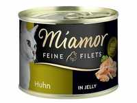 6x185g Feine Filets Huhn in Jelly Miamor Katzenfutter nass