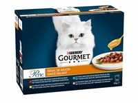 12x85g Gourmet Perle Gemischte Auswahl Genuss in Sauce Katzenfutter nass